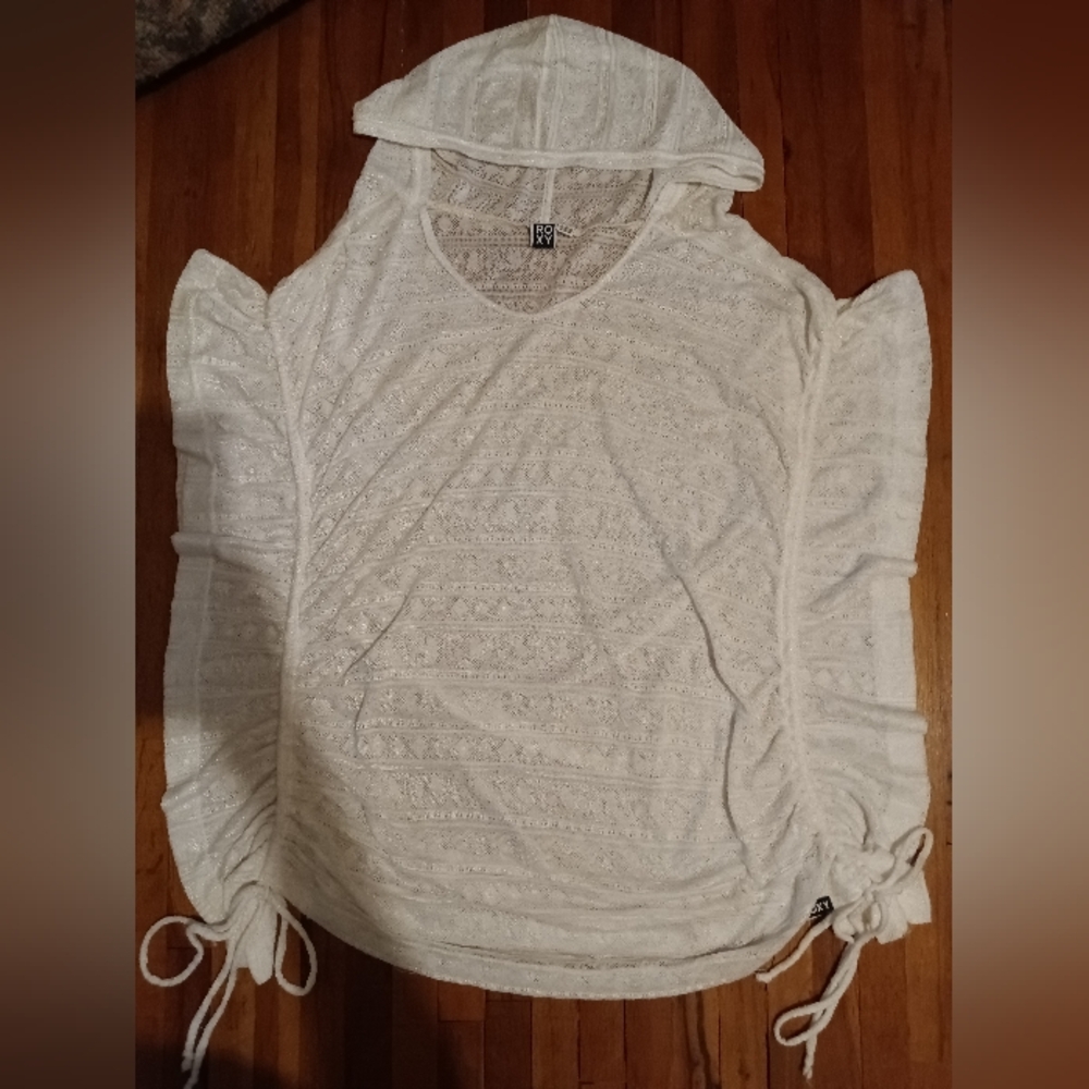 White Hooded Short Sleeve Top